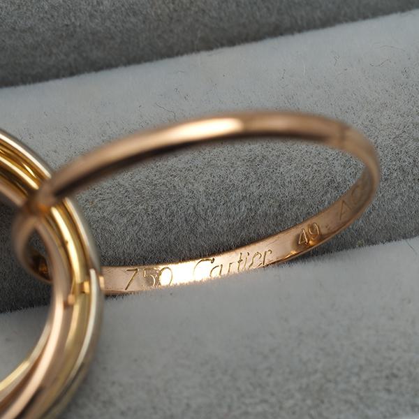 Cartier（カルティエ） トリニティ リング スリーカラー XS 7連 49号