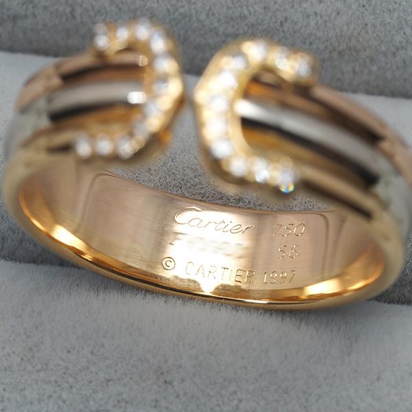 Cartier（カルティエ） リング ダイヤ ダイヤモンド 2C ドゥーブルC C2