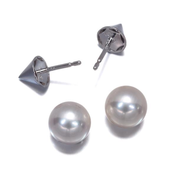TASAKI（タサキ） ピアス パール 真珠 7.8mm ダイヤ ダイヤモンド 0.02