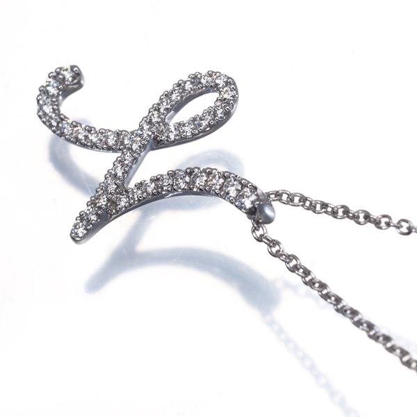 MIKIMOTO（ミキモト） ネックレス ダイヤ ダイヤモンド イニシャル