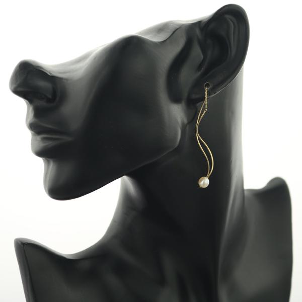TASAKI（タサキ） ピアス パール 真珠 6.0mm ウェーブ アメリカン 片耳