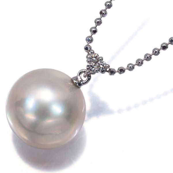 TASAKI（タサキ） ネックレス マベパール 真珠 12.4mm ダイヤ