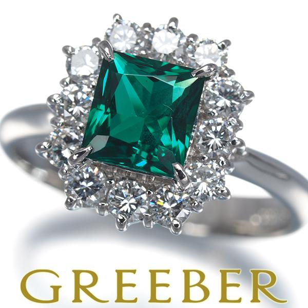 クレサンベール リング 再結晶エメラルド 0.72ct ダイヤ ダイヤモンド 0.55ct 10号 Pt900 指輪 BLJ/GENJ | KYOCERA