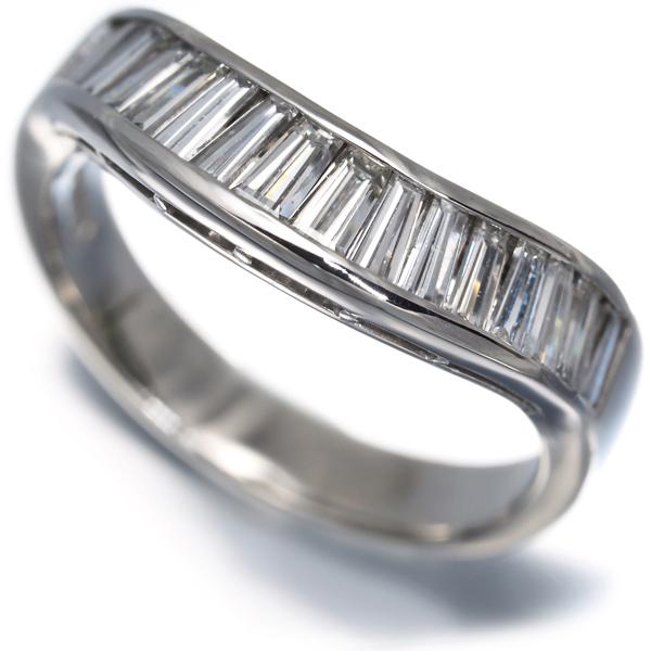 ダイヤ ダイヤモンド 1.04ct テーパーカット リング Pt900 指輪 GENJ