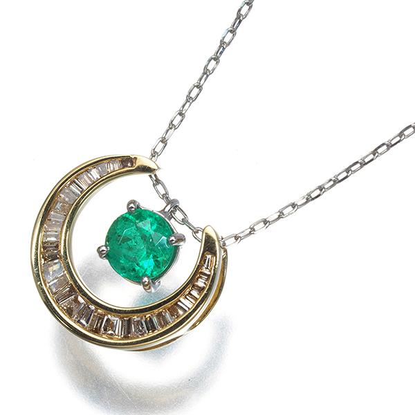 GSTV ネックレス エメラルド 0.40ct ダイヤ ダイヤモンド 0.18ct 3WAY K18YG/Pt950 BLJ/GENJ |  | 08