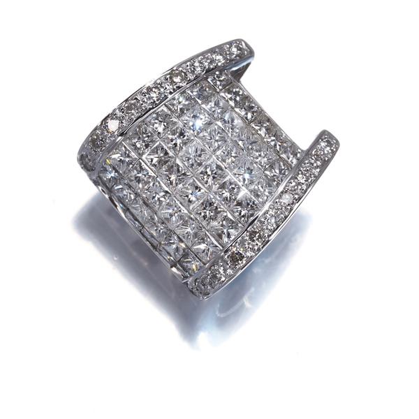 ダイヤ ダイヤモンド 1.52ct 2種カット ミステリーセッティング