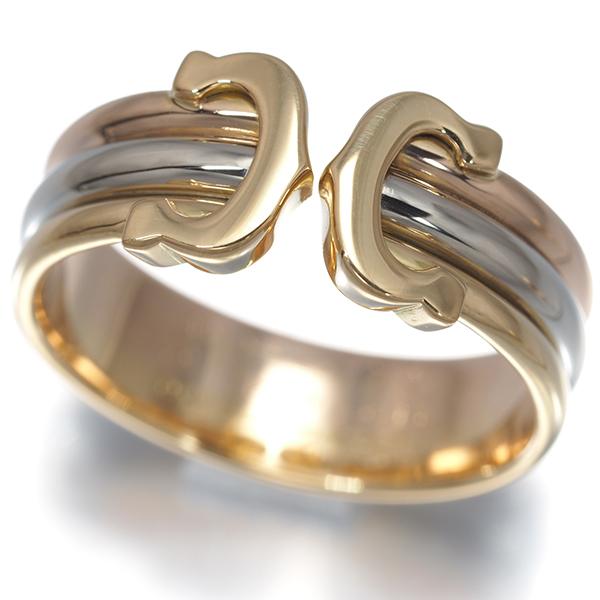 Cartier（カルティエ） リング 2C ドゥーブルC C2 スリーカラー SM 52