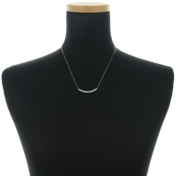 ダイヤ ダイヤモンド 0.25ct テーパーカット ネックレス K18WG GENJ 