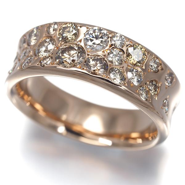 カシケイ リング ダイヤ ダイヤモンド 1.00ct メランジェ 11号 K18PG