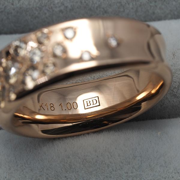 カシケイ リング ダイヤ ダイヤモンド 1.00ct メランジェ 11号 K18PG