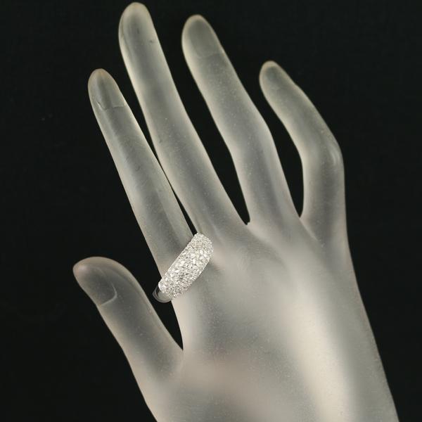 ダイヤ ダイヤモンド 0.50ct テーパーバゲットカット パヴェ リング 