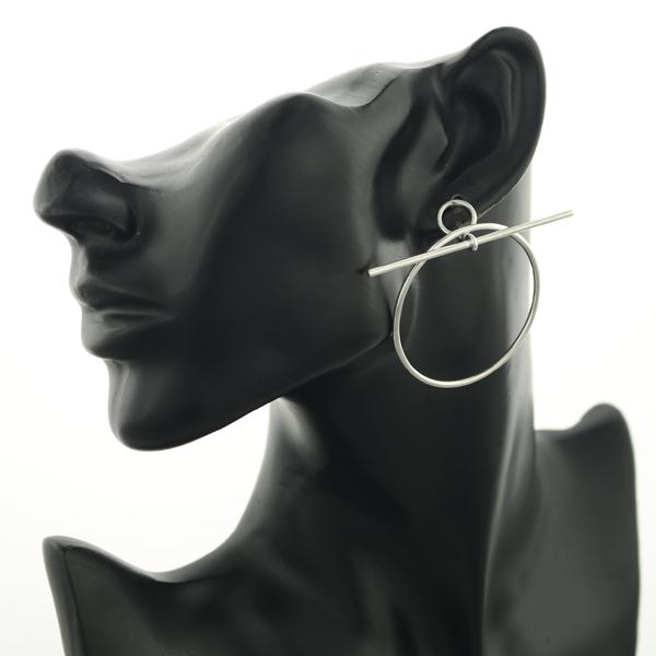 HERMES（エルメス） ピアス ループ MM シルバー 925 BLJ : グリーバー 