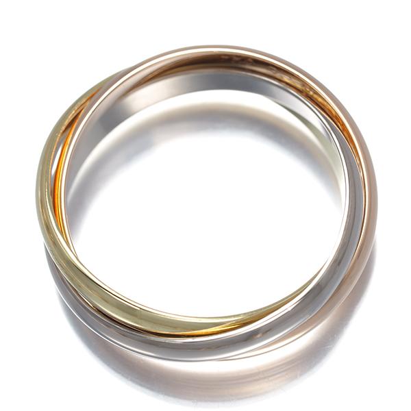 Cartier（カルティエ） トリニティ リング スリーカラー SM 55号 K18YG