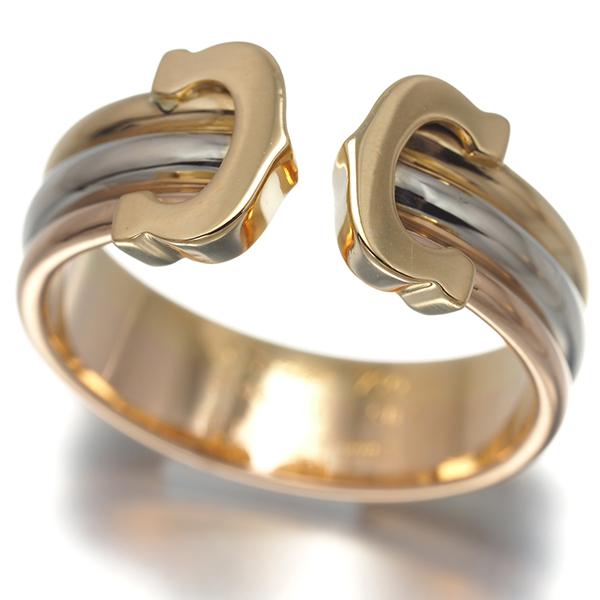 Cartier（カルティエ） リング 2C ドゥーブルC C2 スリーカラー SM 50