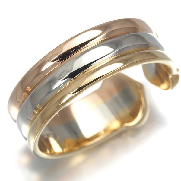 Cartier（カルティエ） リング 2C ドゥーブルC C2 スリーカラー SM 50