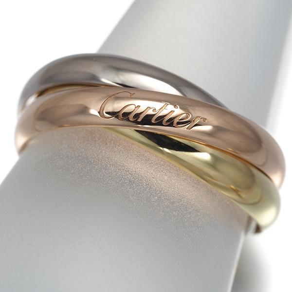 カルティエ トリニティリング　50 Cartier（カルティエ） トリニティ リング スリーカラー SM 50号 K18YG