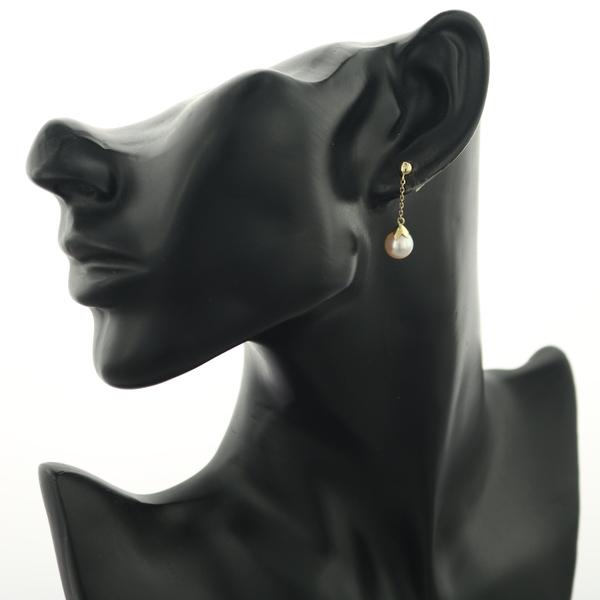 TASAKI（タサキ） ピアス パール 真珠 7.8mm リーフ 揺れる K18YG BLJ