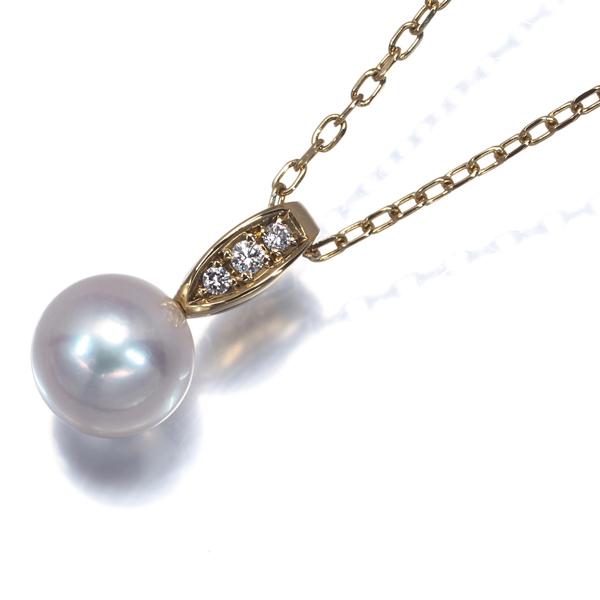 MIKIMOTO（ミキモト） ネックレス パール 真珠 7.5mm ダイヤ