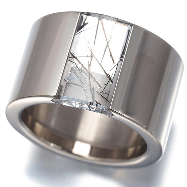 カルティエ リング ブラックルチルクォーツ タンク ワイド 57号 K18WG 指輪 BLJ | Cartier | 06