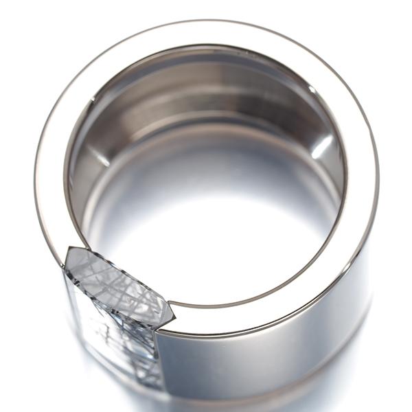 カルティエ リング ブラックルチルクォーツ タンク ワイド 57号 K18WG 指輪 BLJ | Cartier | 03