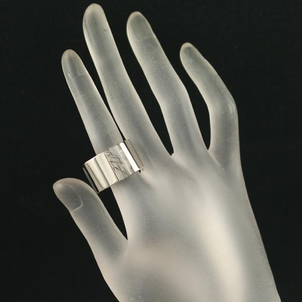 カルティエ リング ブラックルチルクォーツ タンク ワイド 57号 K18WG 指輪 BLJ | Cartier | 05