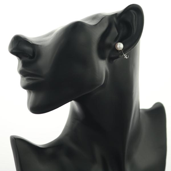 MIKIMOTO（ミキモト） イヤリング パール 真珠 7.6mm 一粒 K18WG BLJ 