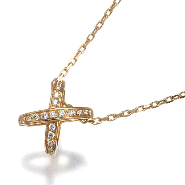 【美品】CHAUM∈T リアン ネックレス K18 サファイア ダイヤ CHAUMET（ショーメ） ネックレス ダイヤ ダイヤモンド リアン K18PG