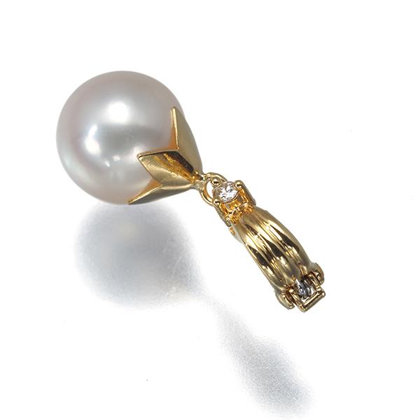 TASAKI（タサキ） ペンダントトップ パール 真珠 8.4mm ダイヤ