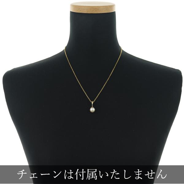 田崎真珠　TASAKI K18ダイヤ　パール デザインペンダントトップ TASAKI（タサキ） ペンダントトップ パール 真珠 8.7mm ダイヤ
