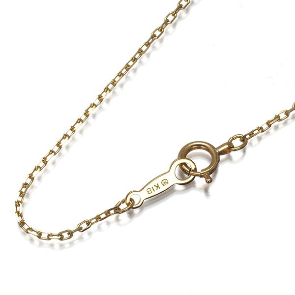 MIKIMOTO（ミキモト） チェーンネックレス カットアズキ 40cm K18YG