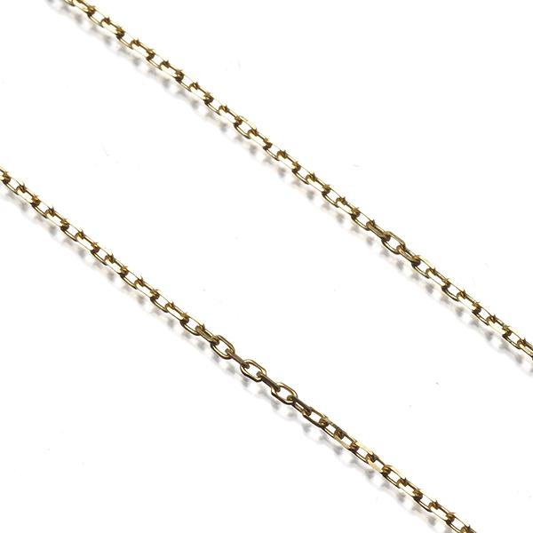 ★MIKIMOTO ミキモト チェーンネックレス 40cm K18★ MIKIMOTO（ミキモト） チェーンネックレス カットアズキ 40cm K18YG