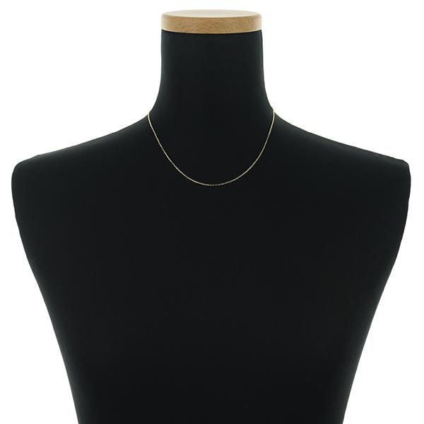 ★MIKIMOTO ミキモト チェーンネックレス 40cm K18★ MIKIMOTO（ミキモト） チェーンネックレス カットアズキ 40cm K18YG