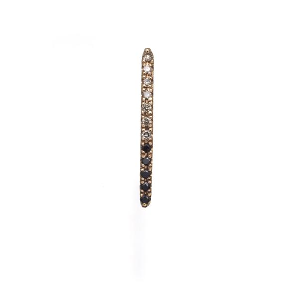 ヒロタカ ピアス ブラック&クリア ダイヤ ダイヤモンド 0.06ct