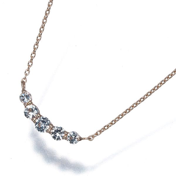 スタージュエリー ネックレス ホワイトトパーズ K10PG 箱BLJ/GENJ | STAR JEWELRY | 05