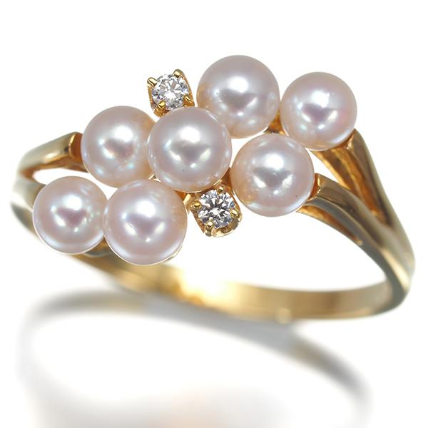 MIKIMOTO（ミキモト） リング ベビー パール 真珠 3.3-3.5mm ダイヤ