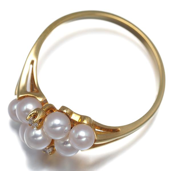 MIKIMOTO（ミキモト） リング ベビー パール 真珠 3.3-3.5mm ダイヤ