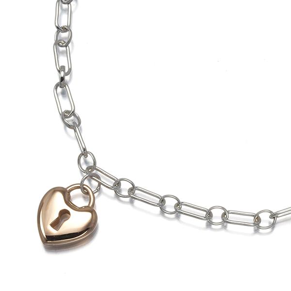 ☆Tiffany & Co. ハートロック　ブレスレット　925 K18 TIFFANY&Co.（ティファニー） ブレスレット ハートロック シルバー 925
