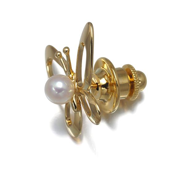 MIKIMOTO ミキモト 蝶型ブローチ パール 真珠 MIKIMOTO（ミキモト） ブローチ パール 真珠 5.2mm 蝶 バタフライ