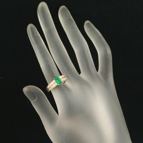 エメラルド 0.717ct ダイヤ ダイヤモンド 0.60ct リング K20 ソーティング 指輪 GENJ |  | 04