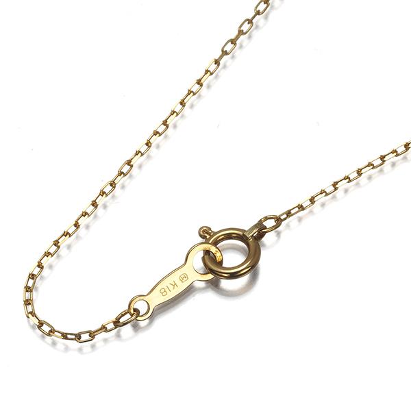 MIKIMOTO（ミキモト） チェーンネックレス カットアズキ 38cm K18YG 