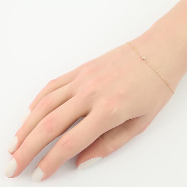 ete（エテ） ブレスレット ダイヤ ダイヤモンド 0.01ct 一粒 K18PG BLJ 
