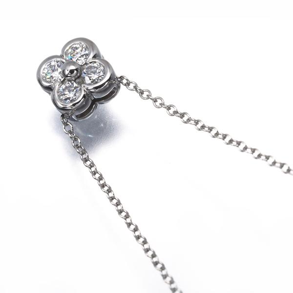 ティファニー TiffanyネックレスPt950ベゼルセットフラワーダイヤ TIFFANY&Co.（ティファニー） ネックレス ダイヤ ダイヤモンド ベゼル