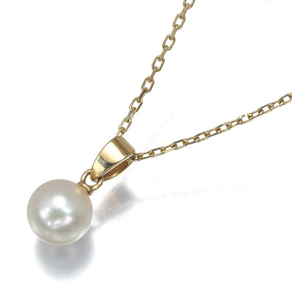 MIKIMOTO（ミキモト） ネックレス パール 真珠 6.7mm 一粒 K14YG BLJ 