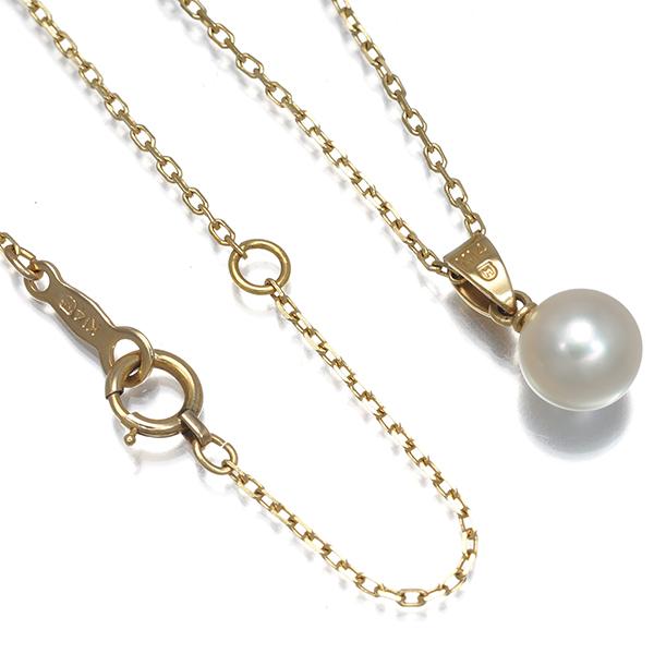 MIKIMOTO（ミキモト） ネックレス パール 真珠 6.7mm 一粒 K14YG BLJ