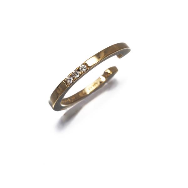 AHKAH（アーカー） イヤリング ダイヤ ダイヤモンド 0.009ct 