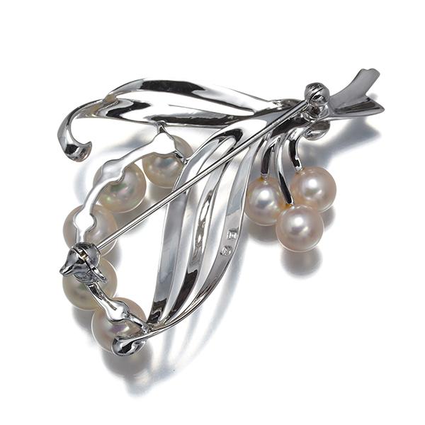 MIKIMOTO（ミキモト） ブローチ パール 真珠 5.5-6.4mm 艶消し ブーケ