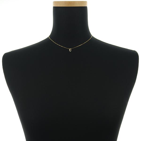 AHKAH（アーカー） ネックレス ダイヤ ダイヤモンド 0.05ct イニシャル 
