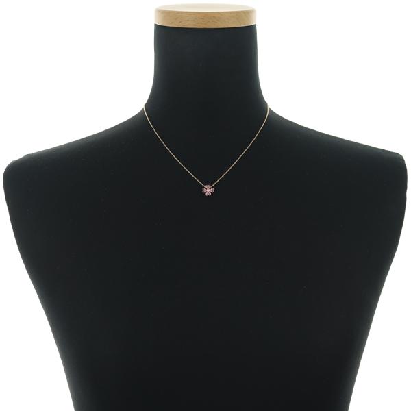 スタージュエリー ネックレス ルビー ダイヤ ダイヤモンド 0.02ct ハート フラワー ミルグレイン K18PG BLJ/GENJ | STAR JEWELRY | 03