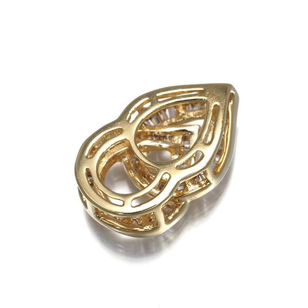 ブラウンダイヤ ダイヤモンド 0.32ct テーパーバゲットカット 