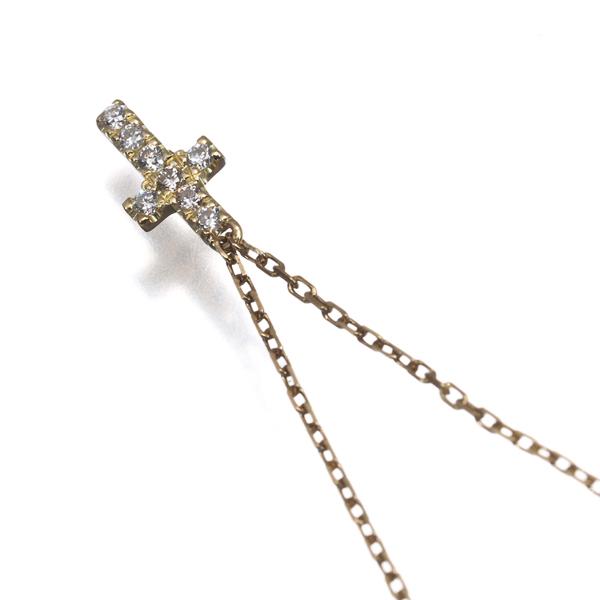 【専用】アーカー K18YG ダイヤモンド0.05ct クロスパヴェ ネックレス AHKAH（アーカー） ネックレス ダイヤ ダイヤモンド 0.05ct クロス